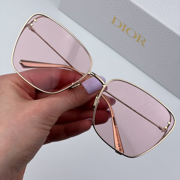 Dior MISSDIOR B2U CD40095U 10Y Women BRAND NEW Sunglasses Gold Pink Butterfly main image 10